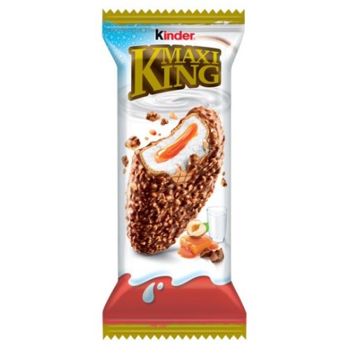 Kinder Maxi King lágy karamellás és tejes krémmel töltött ostya 35 g