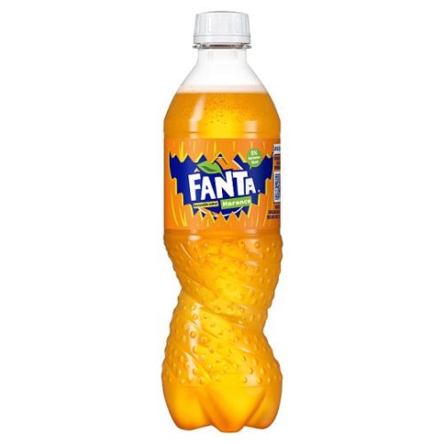 Fanta narancs ízű szénsavas üdítőital cukorral és édesítőszerekkel 0,5 l