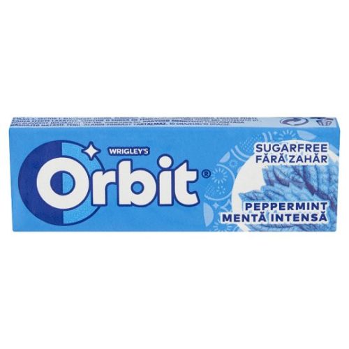 Orbit Peppermint mentaízű cukormentes rágógumi édesítőszerrel 14 g