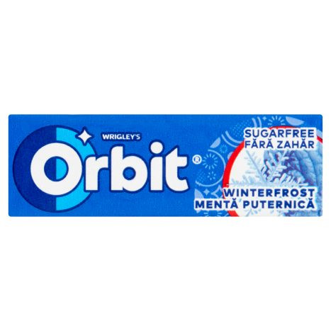 Orbit Winterfrost menta- és mentolízű cukormentes rágógumi édesítőszerrel 14 g