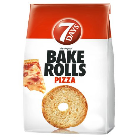 7 Days Bake Rolls pizza ízű kétszersült 80 g