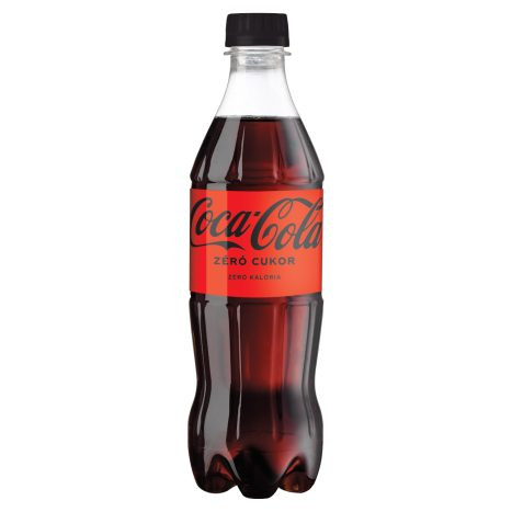 Coca-Cola Zero colaízű energiamentes szénsavas üdítőital édesítőszerekkel 0,5 l