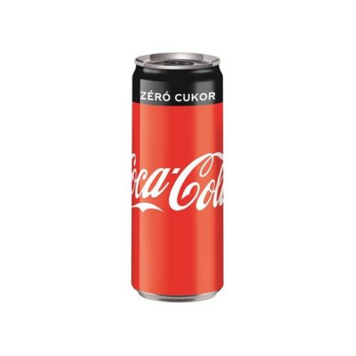 Coca-Cola Zero colaízű energiamentes szénsavas üdítőital édesítőszerekkel 0,33 l