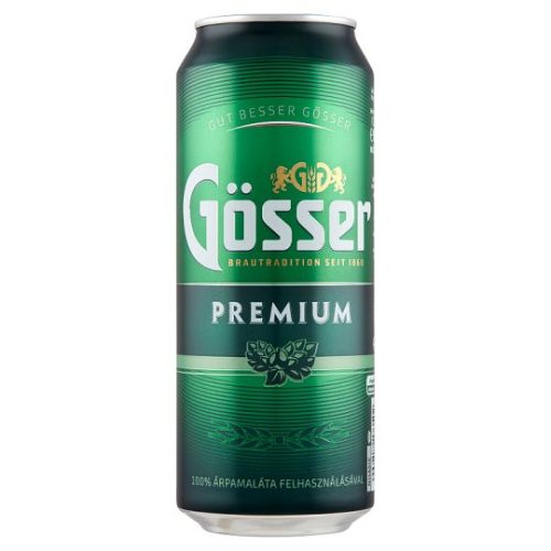 Gösser Premium minőségi világos sör 5 % 0,5 l