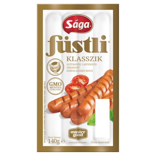 Sága Füstli Klasszik füst ízesítésű virsli csirkehúsból 140 g