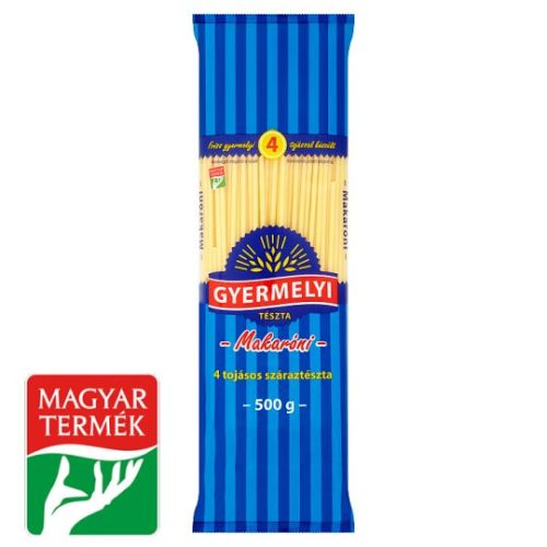 Gyermelyi makaróni 4 tojásos száraztészta 500 g