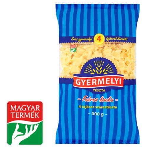 Gyermelyi fodros nagykocka 4 tojásos száraztészta 500 g