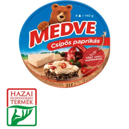 Medve csípős paprikás kenhető félzsíros ömlesztett sajt 140 g