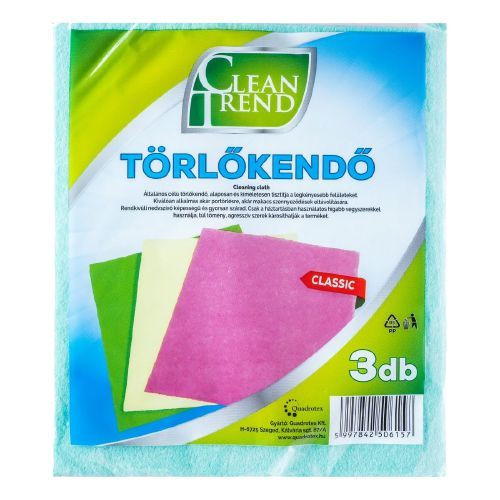 Clean Trend törlőkendő 3 db