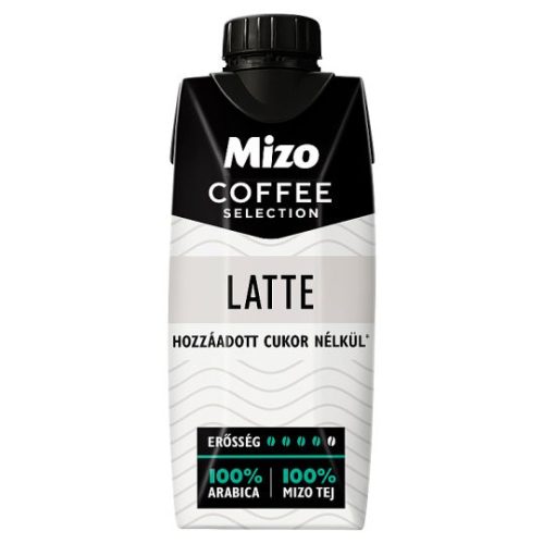 Mizo Coffee Selection Latte UHT zsírszegény kávés tej édesítőszerekkel 330 ml