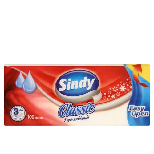 Sindy classic papírzsebkendő 3 rétegű 100 db