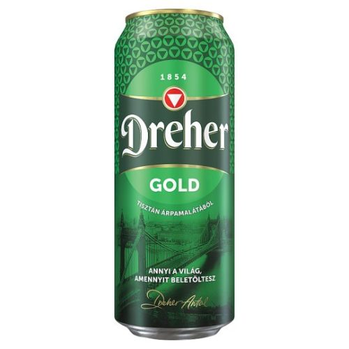 Dreher Gold minőségi világos sör 5 % 0,5 l