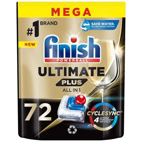 Finish Powerball Ultimate Plus All in 1 Citrom mosogatógép kapszula 72 db