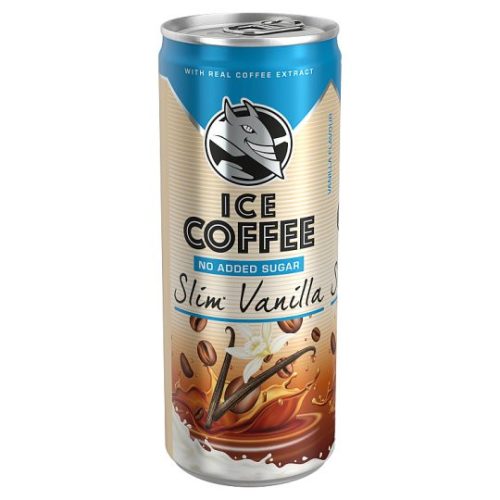 HELL Ice Coffee Slim Vanilla UHT Bourbon vanília ízű ital tejjel, kávékivonattal és édesítőszerekkel 250 ml