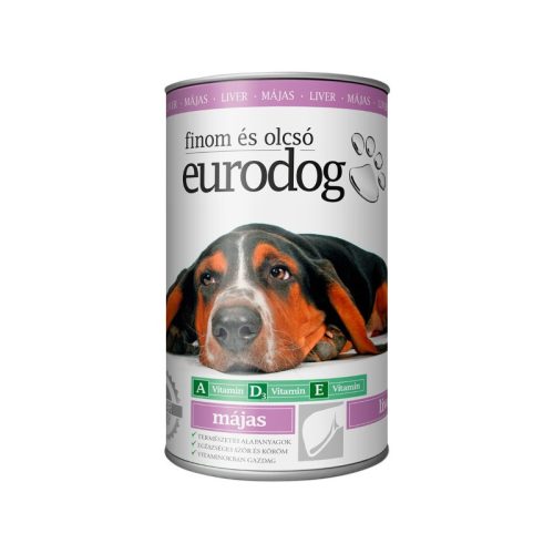 Eurodog kutya konzerv májas 1240 g