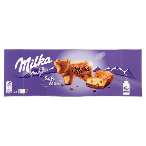 Milka Soft Moo sütemény tejcsokoládé darabokkal 5 db 140 g