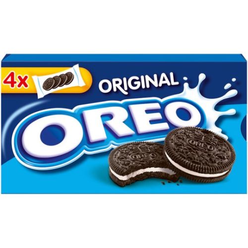 Oreo original vanília ízű töltelékkel töltött kakaós keksz 176 g