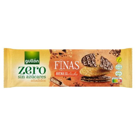 Gullón Finas zero tejcsokoládés zabkeksz 150 g 