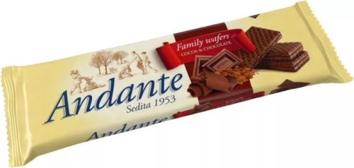 Andante extra csokoládé krémmel töltött ostya 130 g