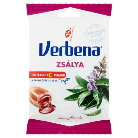 Verbena töltött keménycukorka zsálya kivonattal és C-vitaminnal 60 g