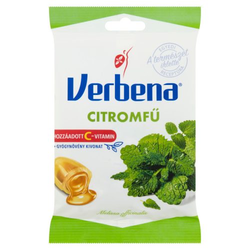 Verbena töltött keménycukorka citromfű kivonattal és C-vitaminnal 60 g