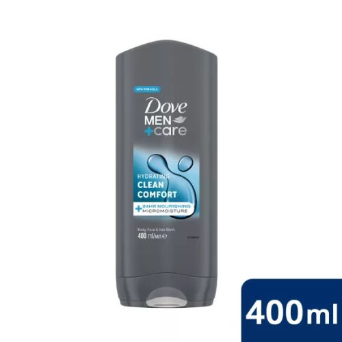 Dove Men + Care Clean Comfort tusfürdő testre arcra hajra 400 ml