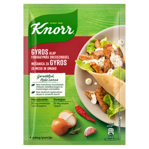 Knorr gyros alap fokhagymás dresszinggel (30 g + 10 g) 40 g