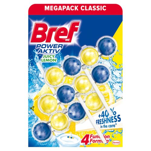 Bref Power Aktiv Lemon WC frissítő 3 x 50 g